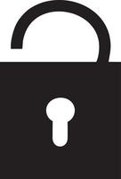 Lock security icon symbol vector image. Illustration of the key secure access system vector design. EPS 10