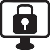 Lock security icon symbol vector image. Illustration of the key secure access system vector design. EPS 10