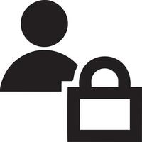 Lock security icon symbol vector image. Illustration of the key secure access system vector design. EPS 10