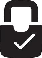 Lock security icon symbol vector image. Illustration of the key secure access system vector design. EPS 10