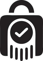 Lock security icon symbol vector image. Illustration of the key secure access system vector design. EPS 10