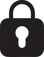 Lock security icon symbol vector image. Illustration of the key secure access system vector design. EPS 10