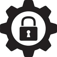 Lock security icon symbol vector image. Illustration of the key secure access system vector design. EPS 10