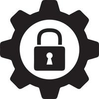 Lock security icon symbol vector image. Illustration of the key secure access system vector design. EPS 10