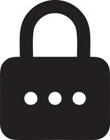 Lock security icon symbol vector image. Illustration of the key secure access system vector design. EPS 10