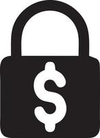 Lock security icon symbol vector image. Illustration of the key secure access system vector design. EPS 10