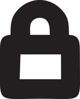 Lock security icon symbol vector image. Illustration of the key secure access system vector design. EPS 10