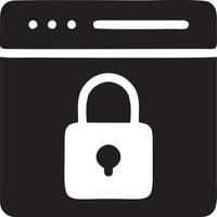 Lock security icon symbol vector image. Illustration of the key secure access system vector design. EPS 10