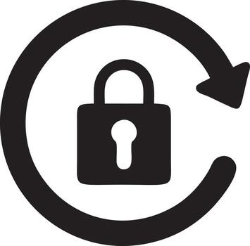 Lock security icon symbol vector image. Illustration of the key secure access system vector design. EPS 10