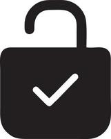 Lock security icon symbol vector image. Illustration of the key secure access system vector design. EPS 10