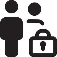 Lock security icon symbol vector image. Illustration of the key secure access system vector design. EPS 10