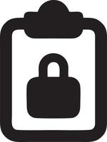 Lock security icon symbol vector image. Illustration of the key secure access system vector design. EPS 10
