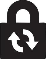 Lock security icon symbol vector image. Illustration of the key secure access system vector design. EPS 10