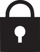 Lock security icon symbol vector image. Illustration of the key secure access system vector design. EPS 10