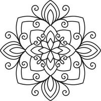 beautyful flower mandala vector