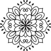 beautyful flower mandala vector