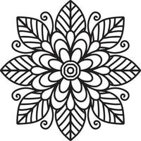 bello flor mandala vector