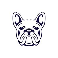 un ilustración de un buldog logo vector