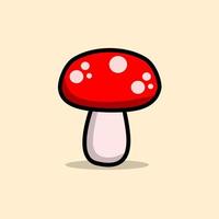 mushroom illustration. mushroom cartoon. illustration for children's book. vector