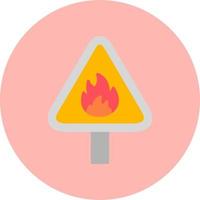 Flammable Vector Icon