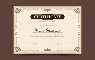 Classic Certificate Template vector