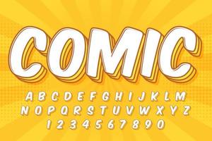 decorative editable comic text effect vector design