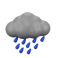 Rainy Weather 3D Icons png