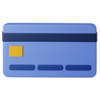 3D Illustration Credit Card Object png