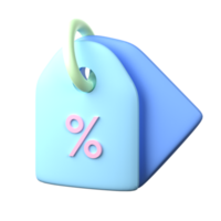 Discount 3D Icon Illustration png