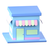 Store 3D Icon Illustration png