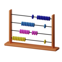 Abacus  3D Icon Illustration png