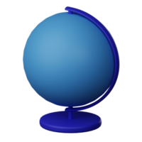 globe 3d icône illustration png