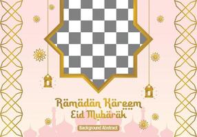 editable Ramadán rebaja póster modelo. con mandala adornos, linternas y el silueta de un mezquita. diseño para social medios de comunicación, bandera, saludo tarjeta y web. islámico fiesta vector ilustración