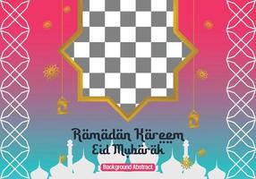 editable ramadan sale poster template. with mandala ornaments, lanterns and the silhouette of a mosque. Design for social media, banner, greeting card and web. Islamic holiday vector illustration