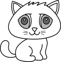 Cat with Big Eyes png