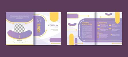 Simply Soft Purple Creative Company Profile vector