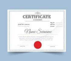 certificate template design with Vector