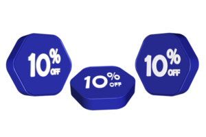 fascio di forma sconto percentuale cartello icona blu colore png