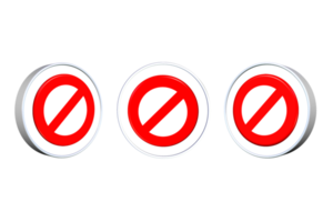 bundle of prohibition sign icon png