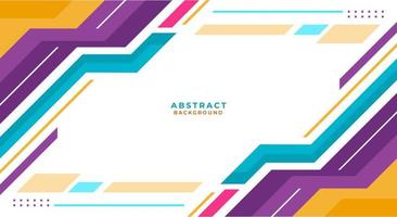 Colorful geometric frame background vector