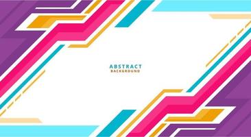 Colorful geometric frame background vector