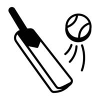 Trendy Cricket Sport vector