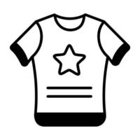 Trendy Player Shirt vector