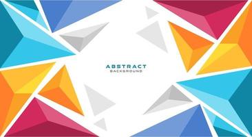 Polygonal colorful banner background vector