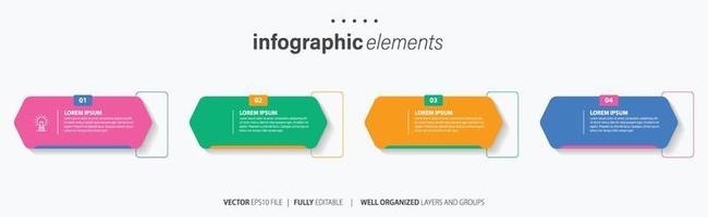 plantilla de infografía vectorial vector