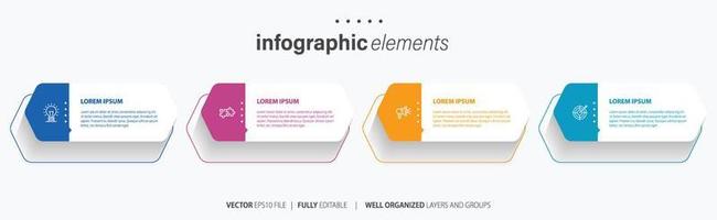 infografía elementos datos visualización vector