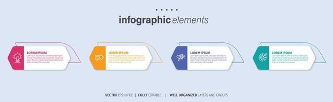 infografía elementos datos visualización vector