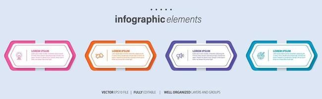 infografía elementos datos visualización vector