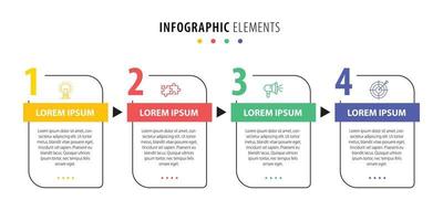 visualización de datos comerciales. diagrama del proceso. elementos abstractos de gráfico, diagrama con pasos, opciones, partes o procesos. plantilla de negocio vectorial para presentación. concepto creativo para infografía. vector