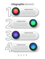 Vector infographic design template with 4 options or steps